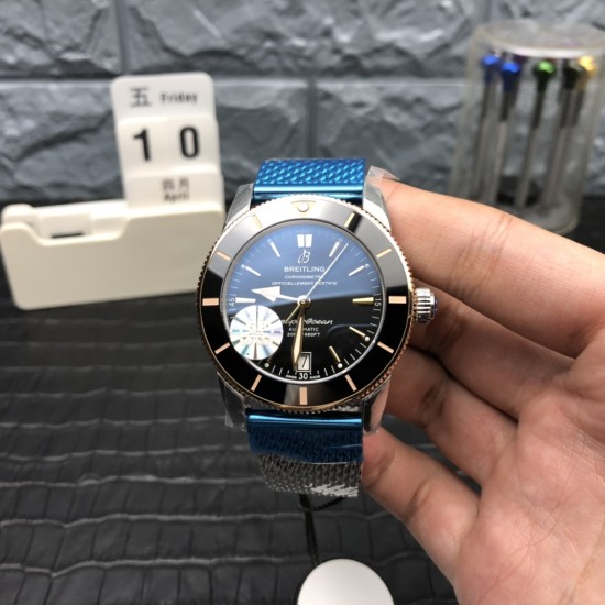 Breitling-Superocean Heritage II 42mm RG/SS Blk GF V2 A2824