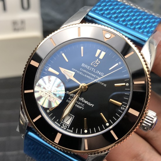 Breitling-Superocean Heritage II 42mm RG/SS Blk GF V2 A2824