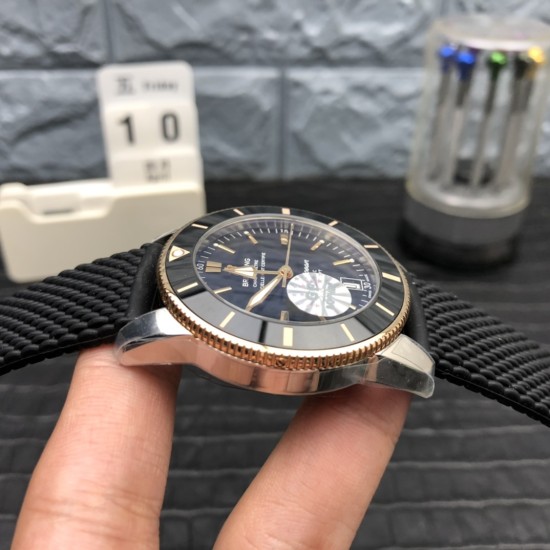 Breitling-Superocean Heritage II 42mm RG/SS/RU Blk GF V2 A2824