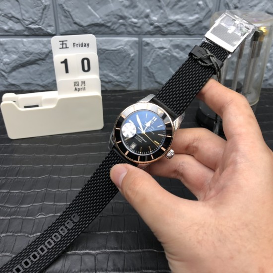 Breitling-Superocean Heritage II 42mm RG/SS/RU Blk GF V2 A2824