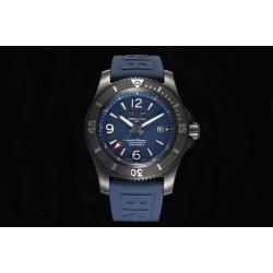 Breitling-Superocean 44mm DLC/RU Blue TF Asia 2824