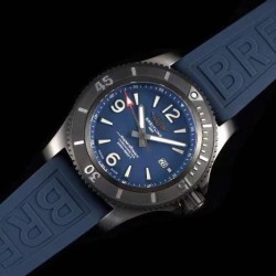 Breitling-Superocean 44mm DLC/RU Blue TF Asia 2824