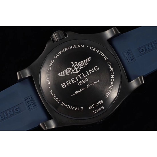 Breitling-Superocean 44mm DLC/RU Blue TF Asia 2824