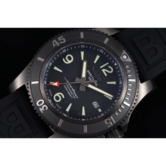 Breitling-Superocean 44mm DLC/RU Black TF Asia 2824