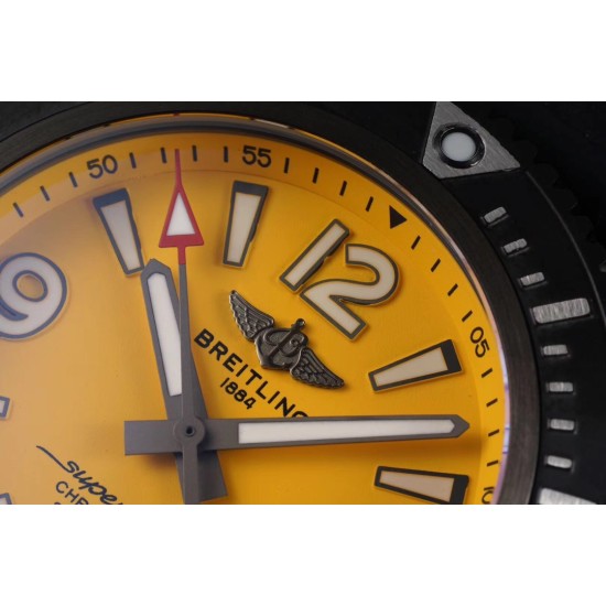 Breitling-Superocean 44mm DLC/RU Yellow TF Asia 2824