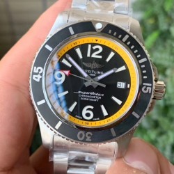 Breitling-Superocean 44mm SS/SS Yellow/Black Dial TF Asia 2824