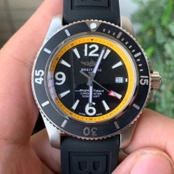 Breitling-Superocean 44mm SS/RU Yellow/Black Dial TF Asia 2824