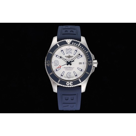 Breitling-Superocean 44mm SS/RU White TF Asia 2824