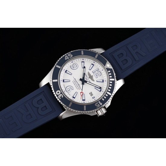 Breitling-Superocean 44mm SS/RU White TF Asia 2824