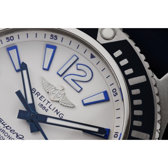 Breitling-Superocean 44mm SS/RU White TF Asia 2824