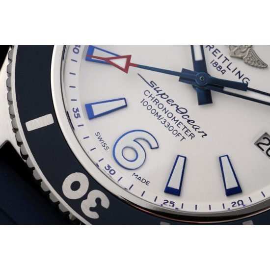 Breitling-Superocean 44mm SS/RU White TF Asia 2824