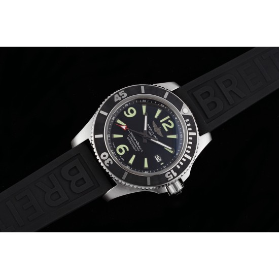 Breitling-Superocean 44mm SS/RU Black TF Asia 2824