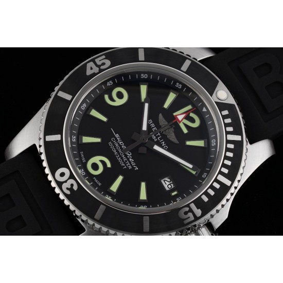 Breitling-Superocean 44mm SS/RU Black TF Asia 2824