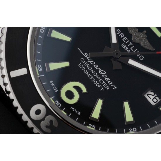 Breitling-Superocean 44mm SS/RU Black TF Asia 2824