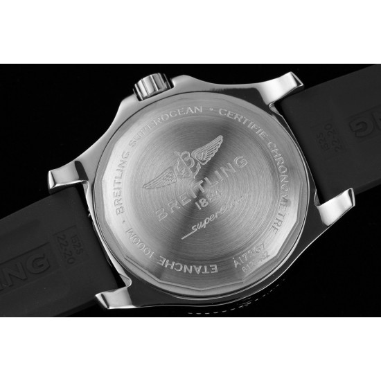 Breitling-Superocean 44mm SS/RU Black TF Asia 2824