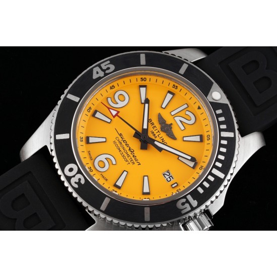 Breitling-Superocean 44mm SS/RU Yellow TF Asia 2824