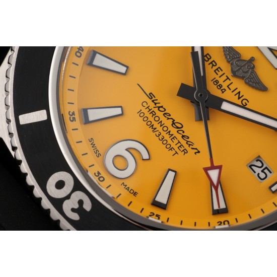 Breitling-Superocean 44mm SS/RU Yellow TF Asia 2824
