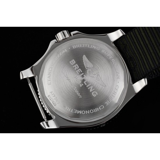 Breitling-Superocean 44mm SS/NY Green TF Asia 2824