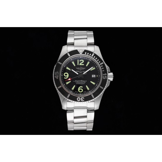 Breitling-Superocean 44mm SS/SS Black TF Asia 2824