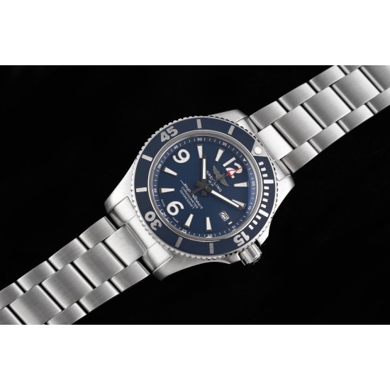 Breitling-Superocean 44mm SS/SS Blue TF Asia 2824