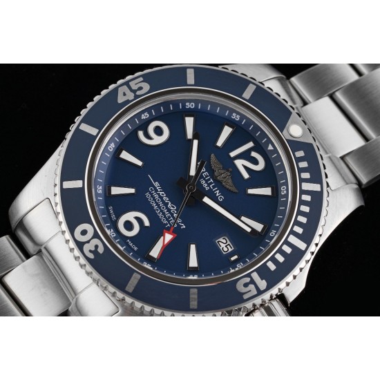 Breitling-Superocean 44mm SS/SS Blue TF Asia 2824