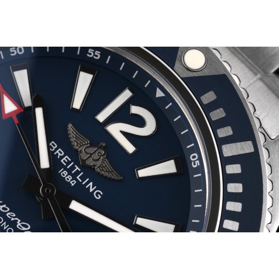 Breitling-Superocean 44mm SS/SS Blue TF Asia 2824