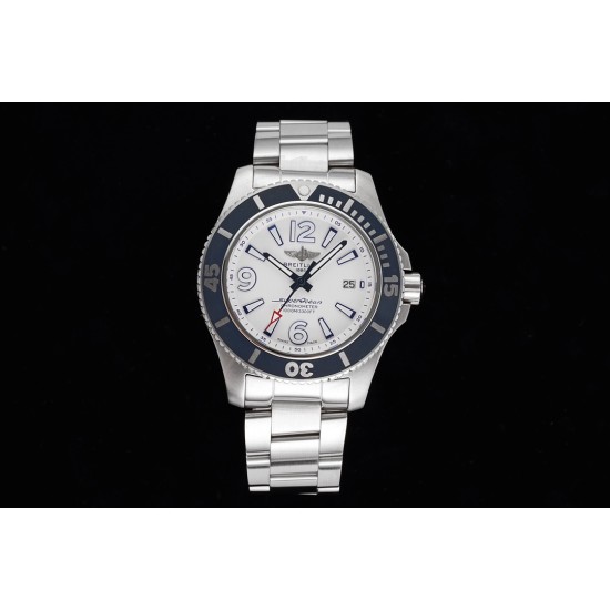 Breitling-Superocean 44mm SS/SS White TF Asia 2824