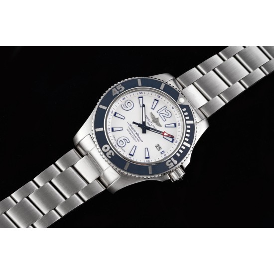 Breitling-Superocean 44mm SS/SS White TF Asia 2824