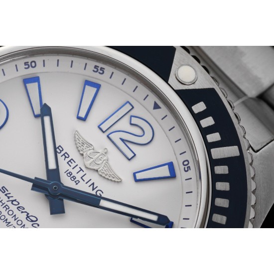 Breitling-Superocean 44mm SS/SS White TF Asia 2824