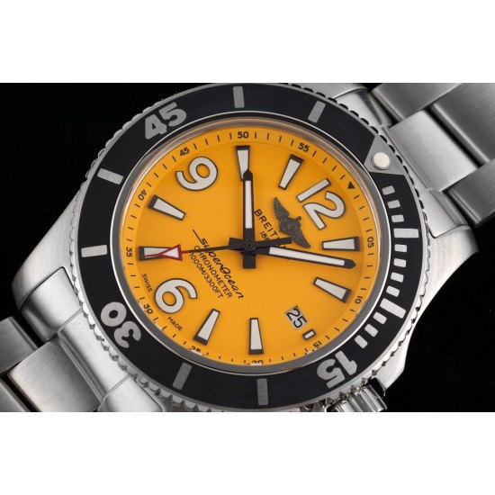 Breitling-Superocean 44mm SS/SS Yellow TF Asia 2824