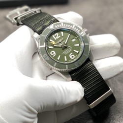 Breitling-Superocean 44mm SS/NY Green TF Asia 2824