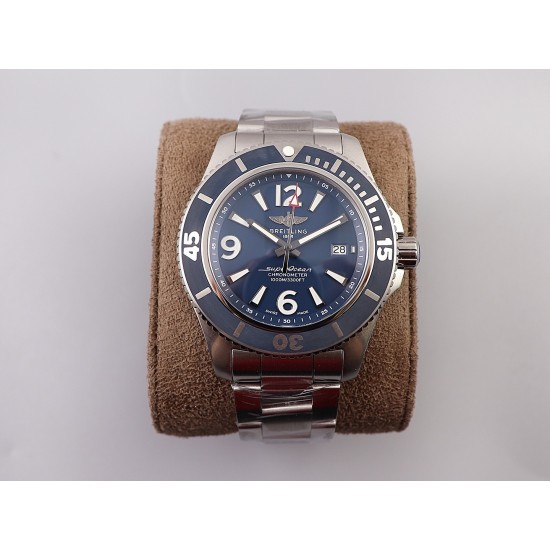 Breitling-Superocean 44mm SS/SS Blue TF Asia 2824