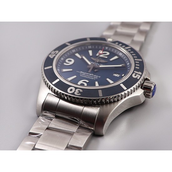 Breitling-Superocean 44mm SS/SS Blue TF Asia 2824