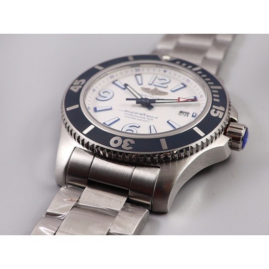 Breitling-Superocean 44mm SS/SS White TF Asia 2824
