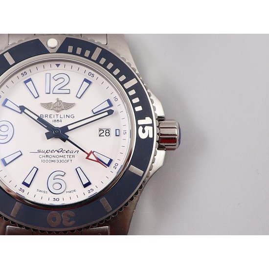 Breitling-Superocean 44mm SS/SS White TF Asia 2824
