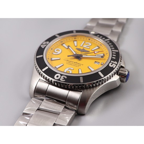 Breitling-Superocean 44mm SS/SS Yellow TF Asia 2824