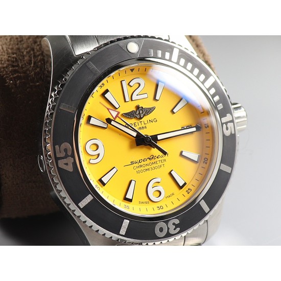 Breitling-Superocean 44mm SS/SS Yellow TF Asia 2824