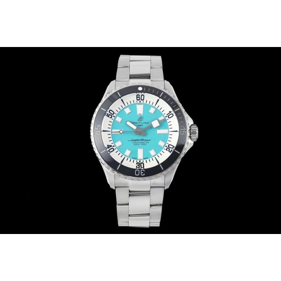 Breitling-Superocean 44mm Black Bezel SS/SS Blue Dial TF A2824