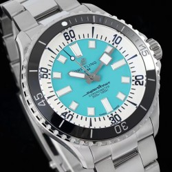 Breitling-Superocean 44mm Black Bezel SS/SS Blue Dial TF A2824