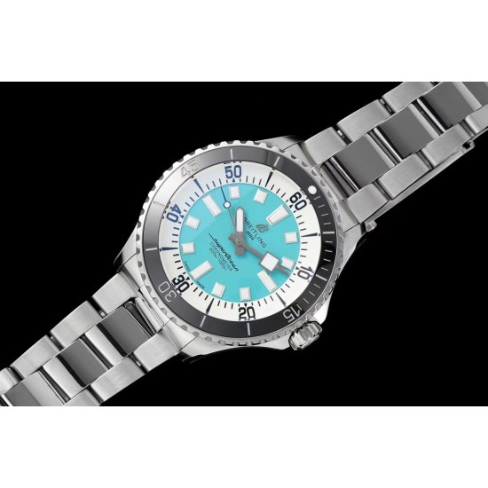 Breitling-Superocean 44mm Black Bezel SS/SS Blue Dial TF A2824