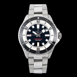 Breitling-Superocean 44mm Black Bezel SS/SS Black Dial TF A2824