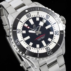 Breitling-Superocean 44mm Black Bezel SS/SS Black Dial TF A2824