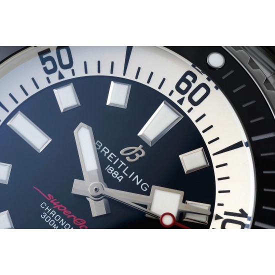 Breitling-Superocean 44mm Black Bezel SS/SS Black Dial TF A2824