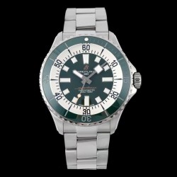 Breitling-Superocean 44mm Green Bezel SS/SS Green Dial TF A2824