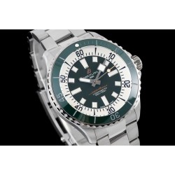 Breitling-Superocean 44mm Green Bezel SS/SS Green Dial TF A2824