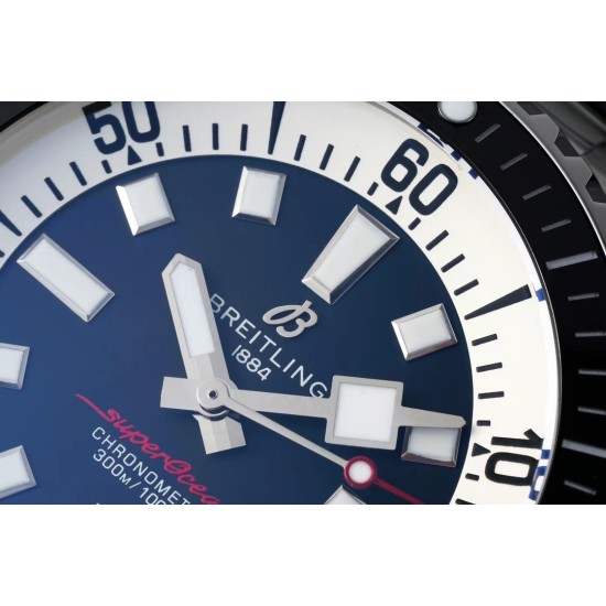 Breitling-Superocean 44mm Black Bezel SS/SS Blue Dial TF A2824