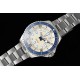 Breitling-Superocean 44mm Blue Bezel SS/SS Cream Dial TF A2824