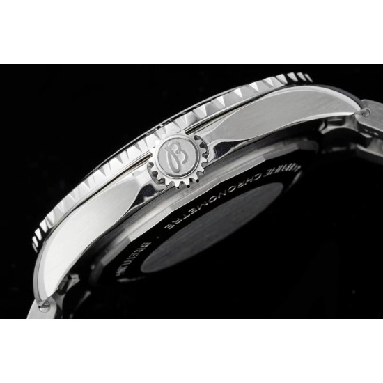 Breitling-Superocean 44mm Blue Bezel SS/SS Cream Dial TF A2824