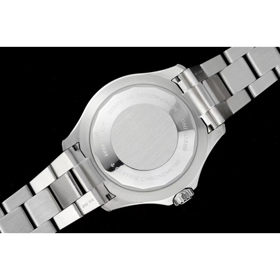 Breitling-Superocean 44mm Black Bezel SS/SS Orange Dial TF A2824