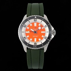 Breitling-Superocean 42mm Black Bezel SS/RU orange Dial TF A2824